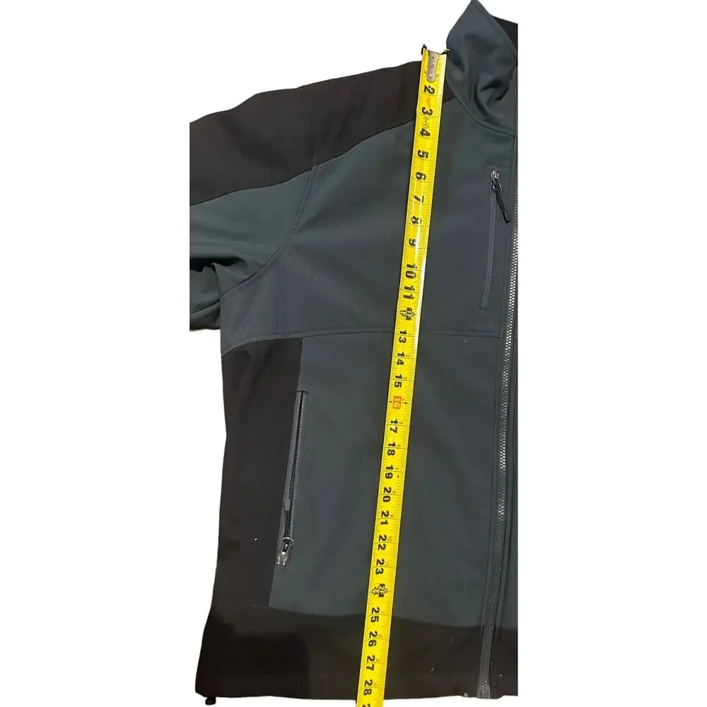 Black Gray Gravel Gear Mens Insulated Soft Shell Jacket Size X-Large